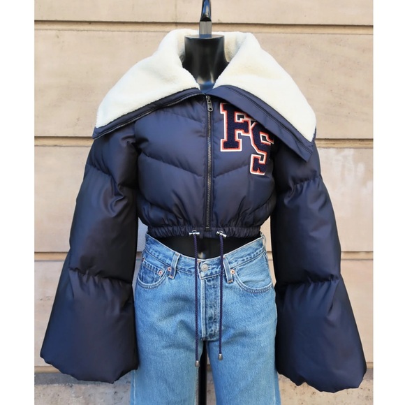 Rare Rihanna Fenty x Puma Oversized Cropped Puffer Jacket - Picture 1 of 6
